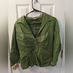 Pinup Girl Clothing Lauren top olive XL